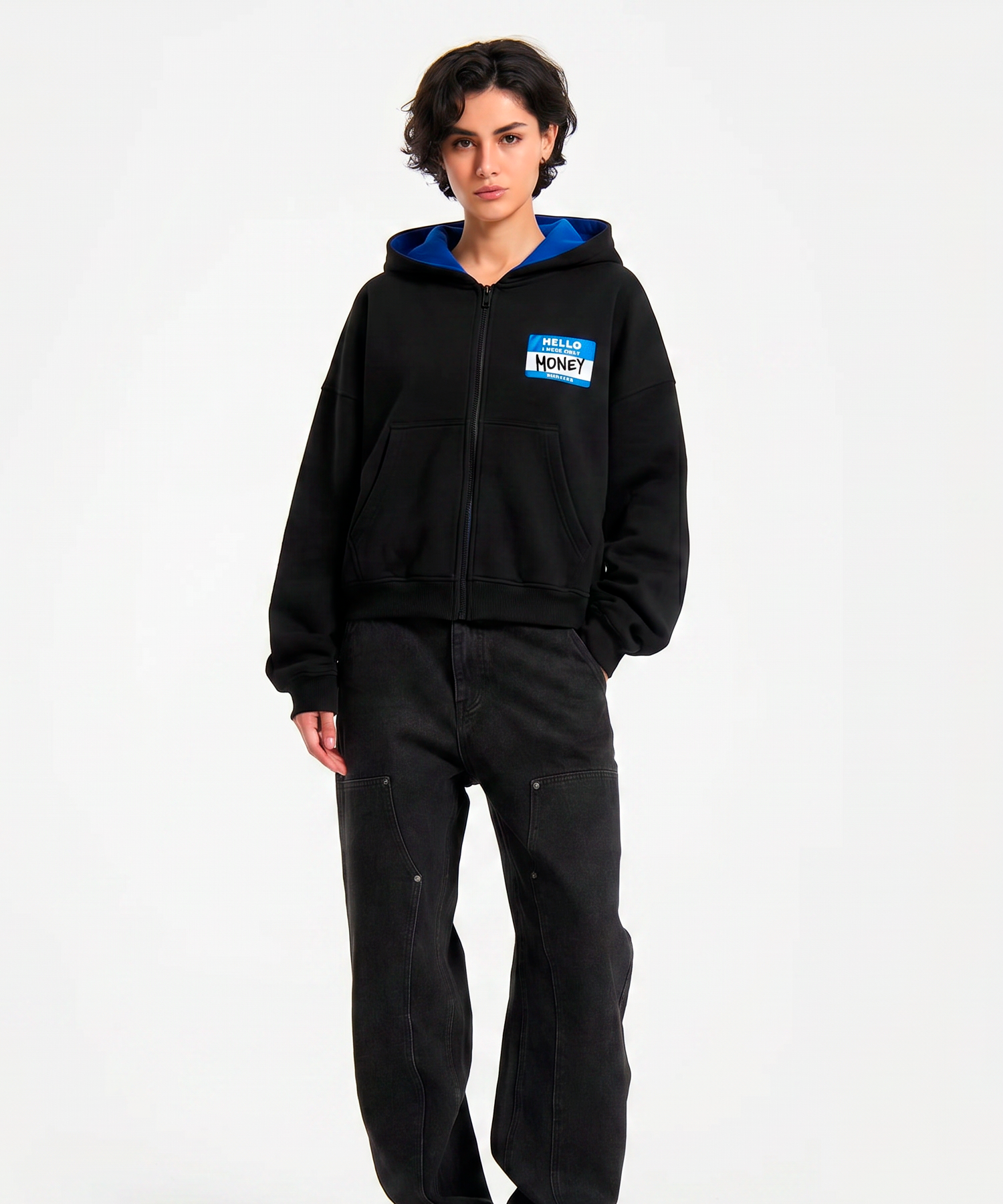 STRONG ZIP-HOODIE / Blue