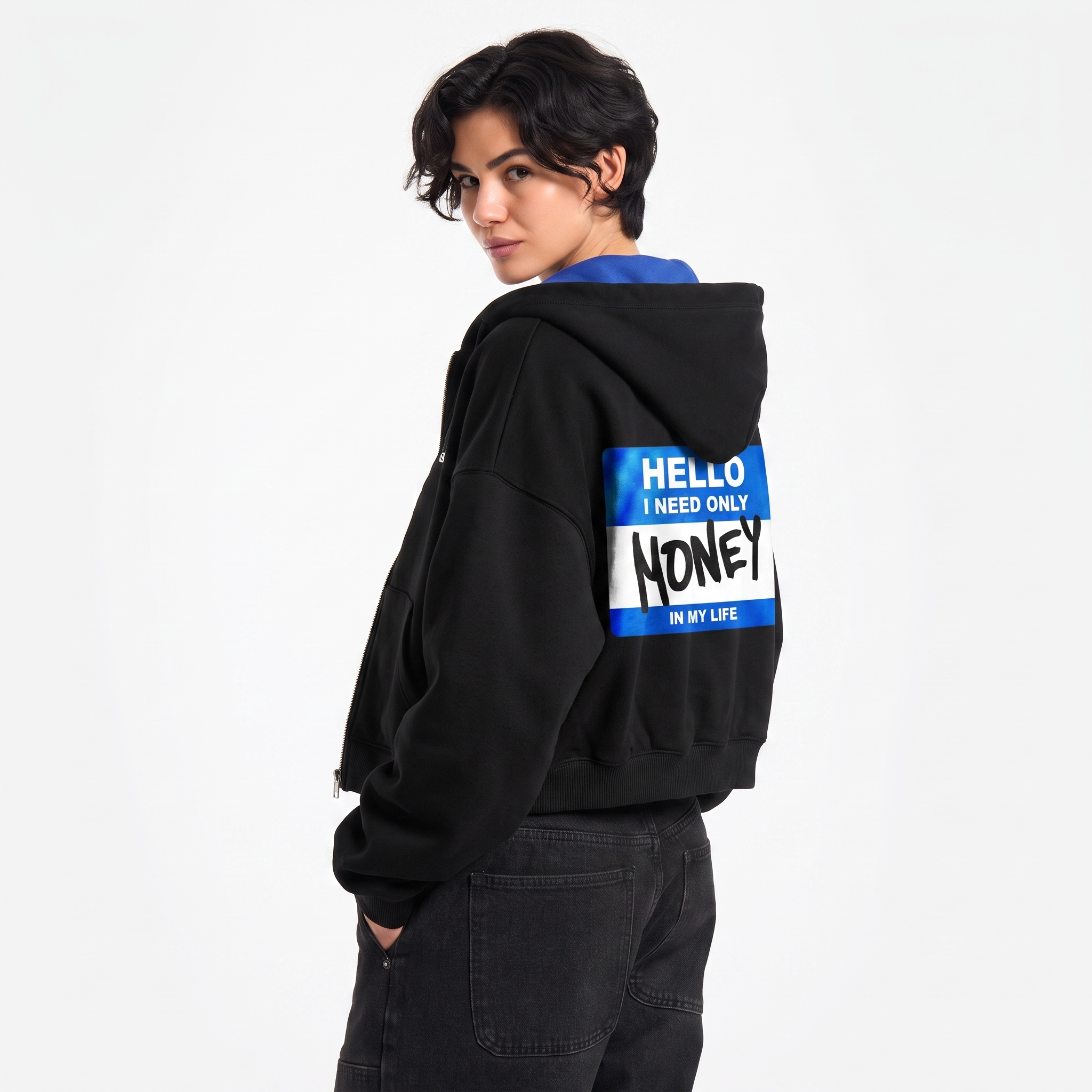 STRONG ZIP-HOODIE / Blue